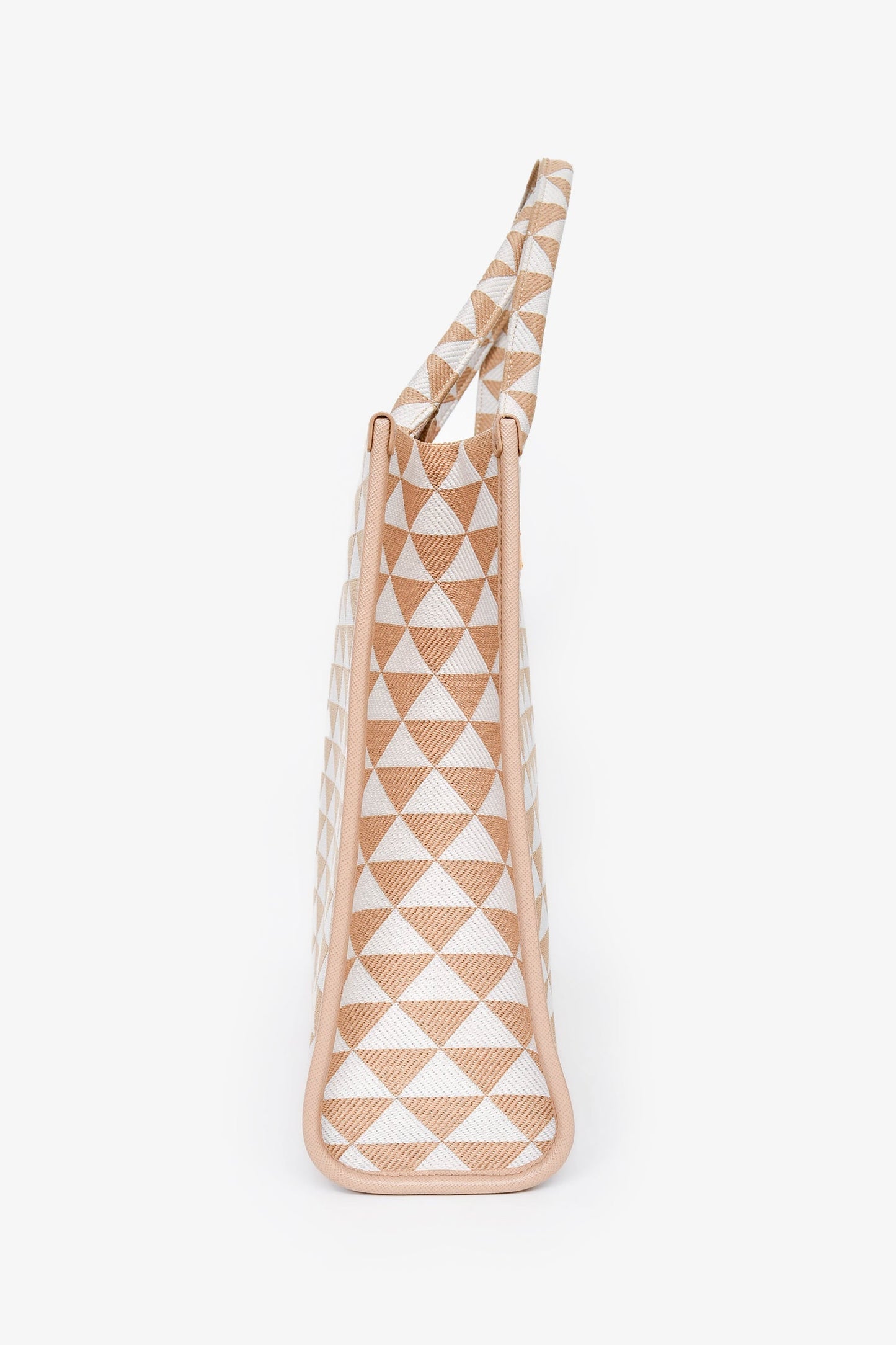 Prada Yellow/White Woven Large Symbole Tote