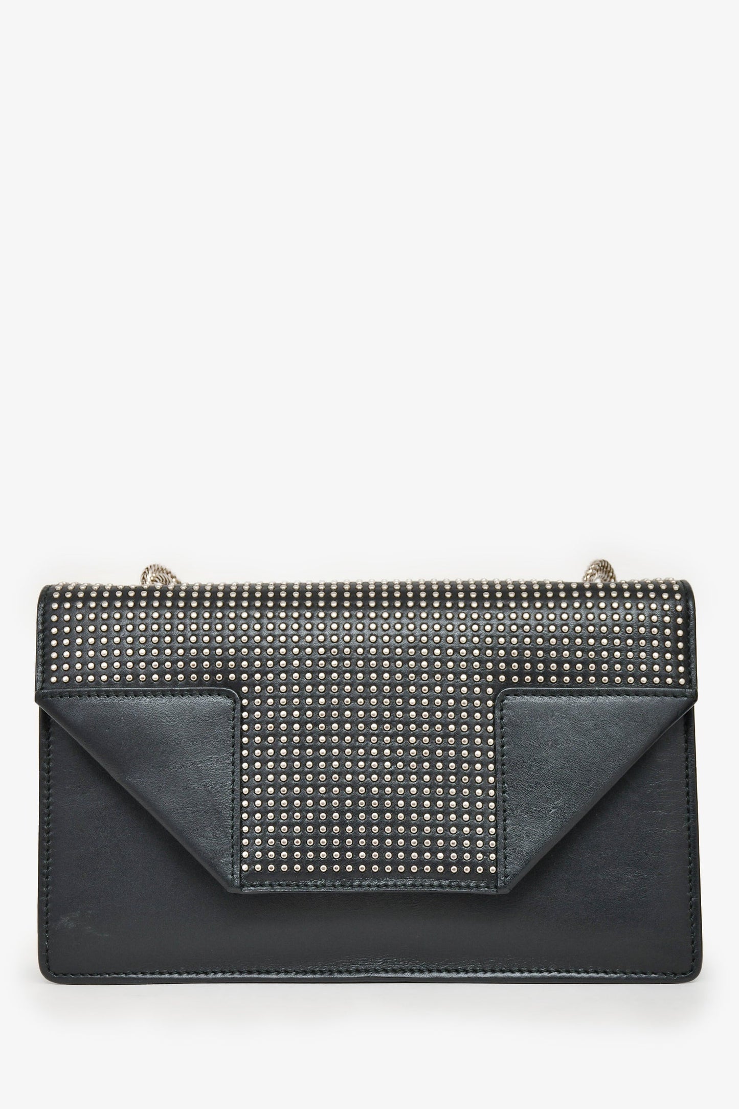 Saint Laurent Black Leather Studded Small Betty Crossbody (As Is)