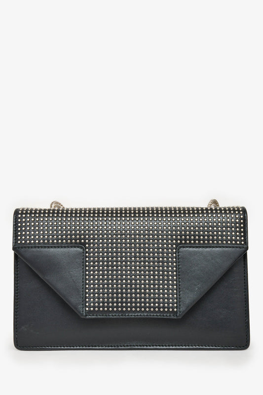 Saint Laurent Black Leather Studded Small Betty Crossbody (As Is)