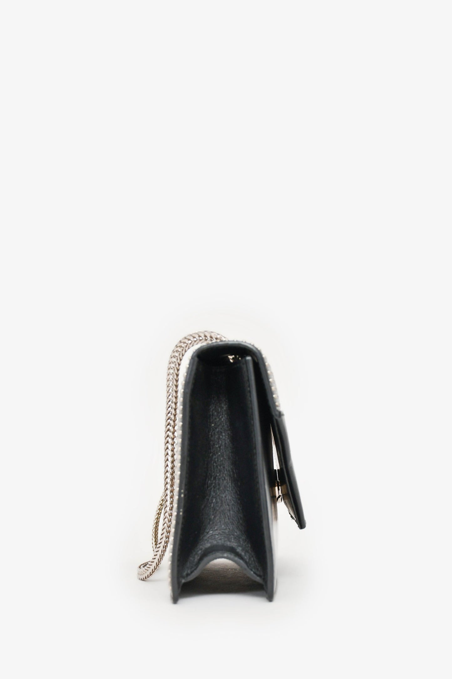 Saint Laurent Black Leather Studded Small Betty Crossbody (As Is)