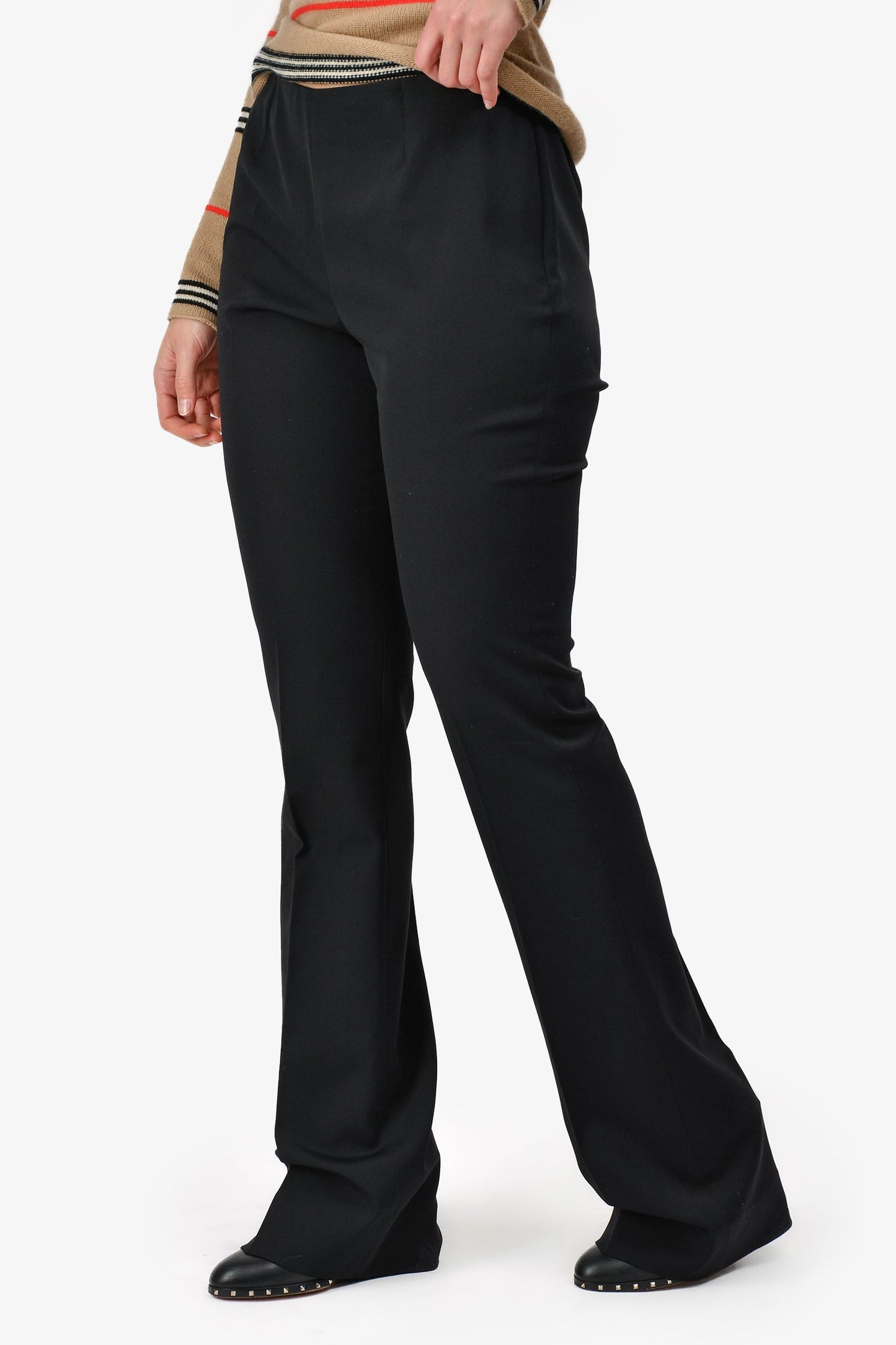 Gucci Black Straight Leg Trousers Size 44