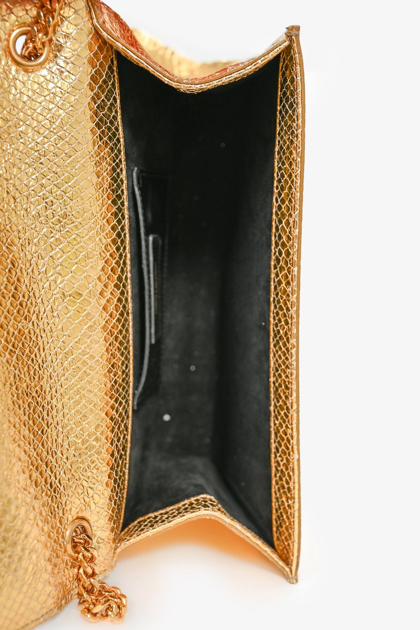 Saint Laurent Gold Tassel Leather Medium Kate Crossbody