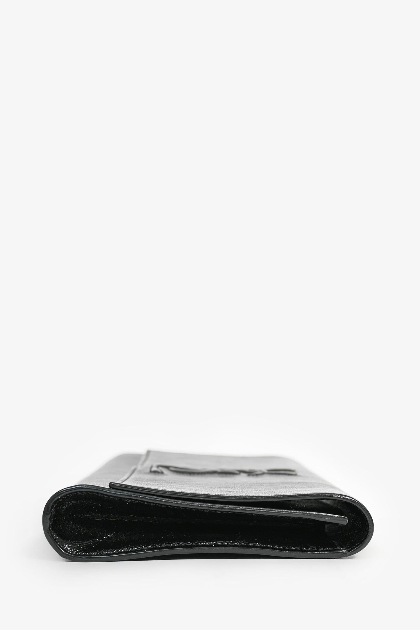 Saint Laurent Black Patent Leather 'Belle de Jour' Clutch