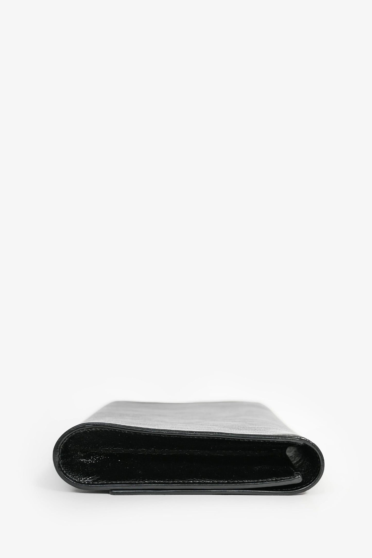 Saint Laurent Black Patent Leather 'Belle de Jour' Clutch