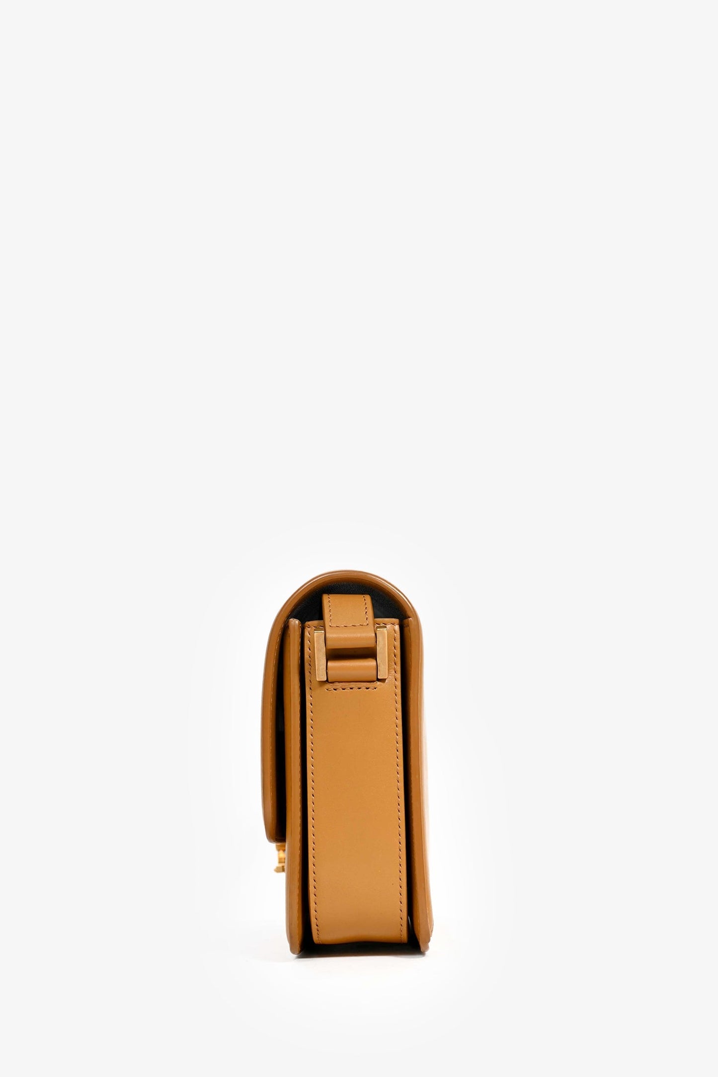 Saint Laurent Brown Leather 'Sac Solferino' Shoulder Bag