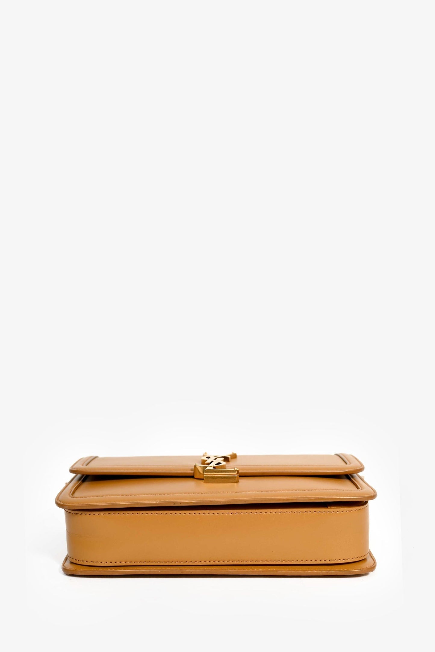 Saint Laurent Brown Leather 'Sac Solferino' Shoulder Bag