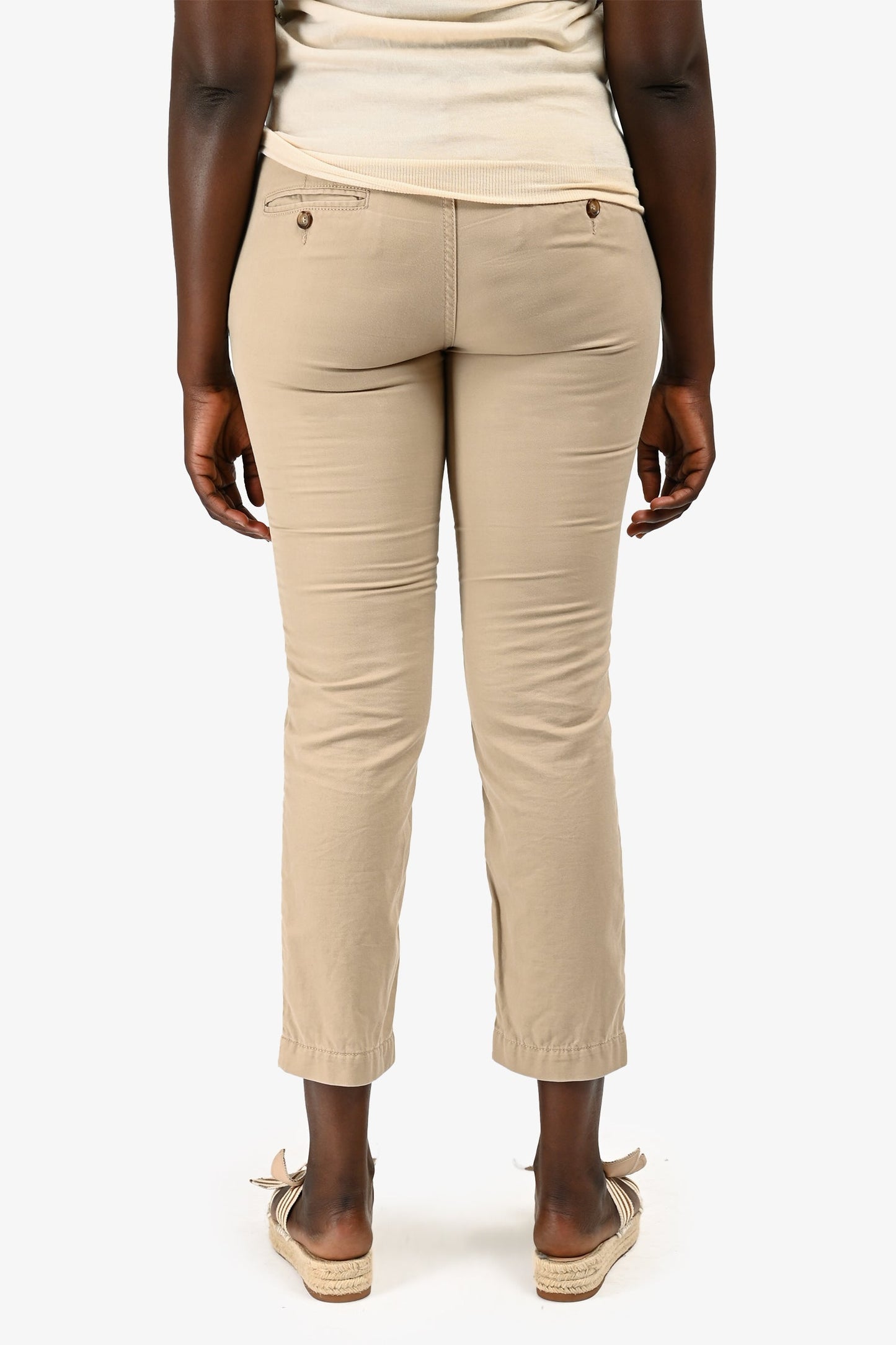 Gucci Vintage Brown Cotton Chino Pants Size 42