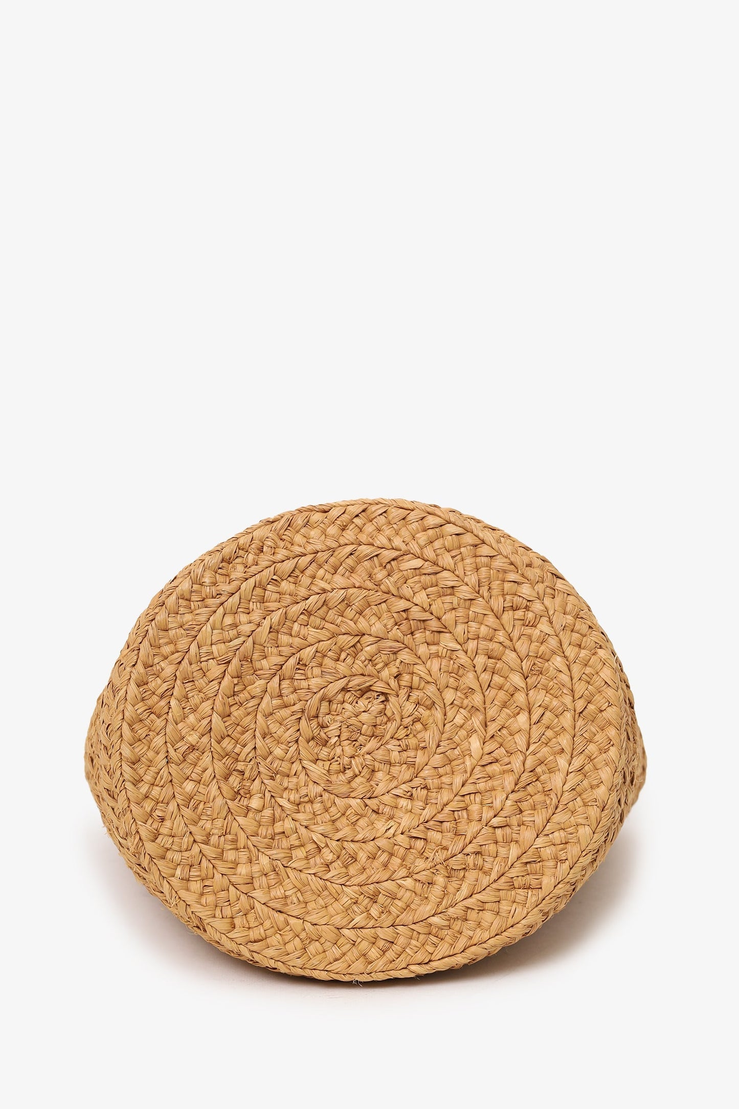 Saint Laurent Brown Panier Raffia Small Bucket Bag