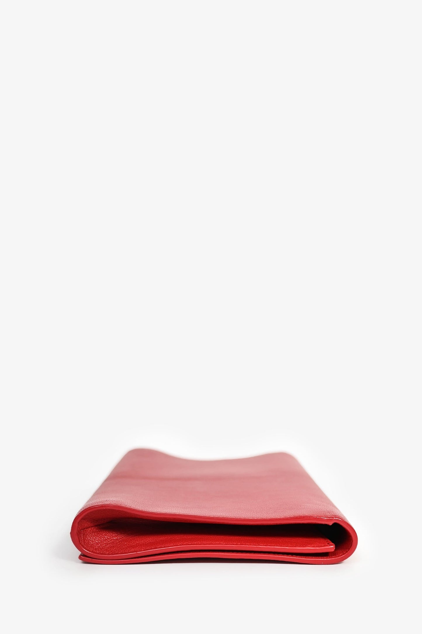 Saint Laurent Red Leather Belle de Jour Clutch