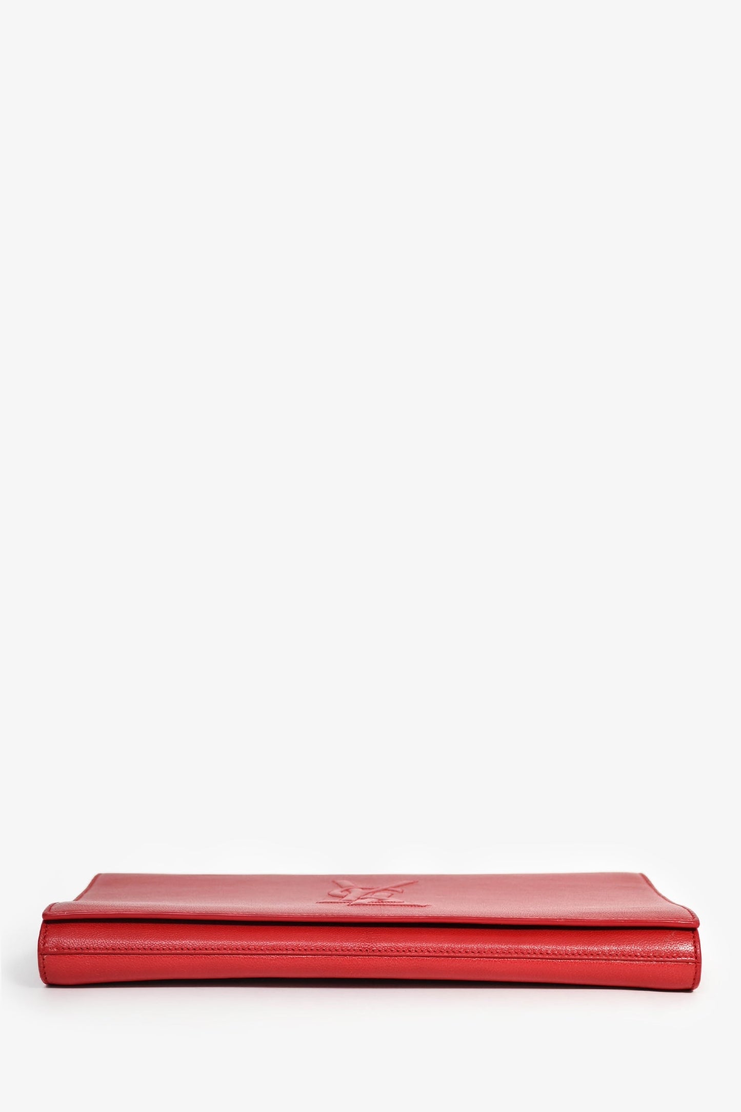 Saint Laurent Red Leather Belle de Jour Clutch