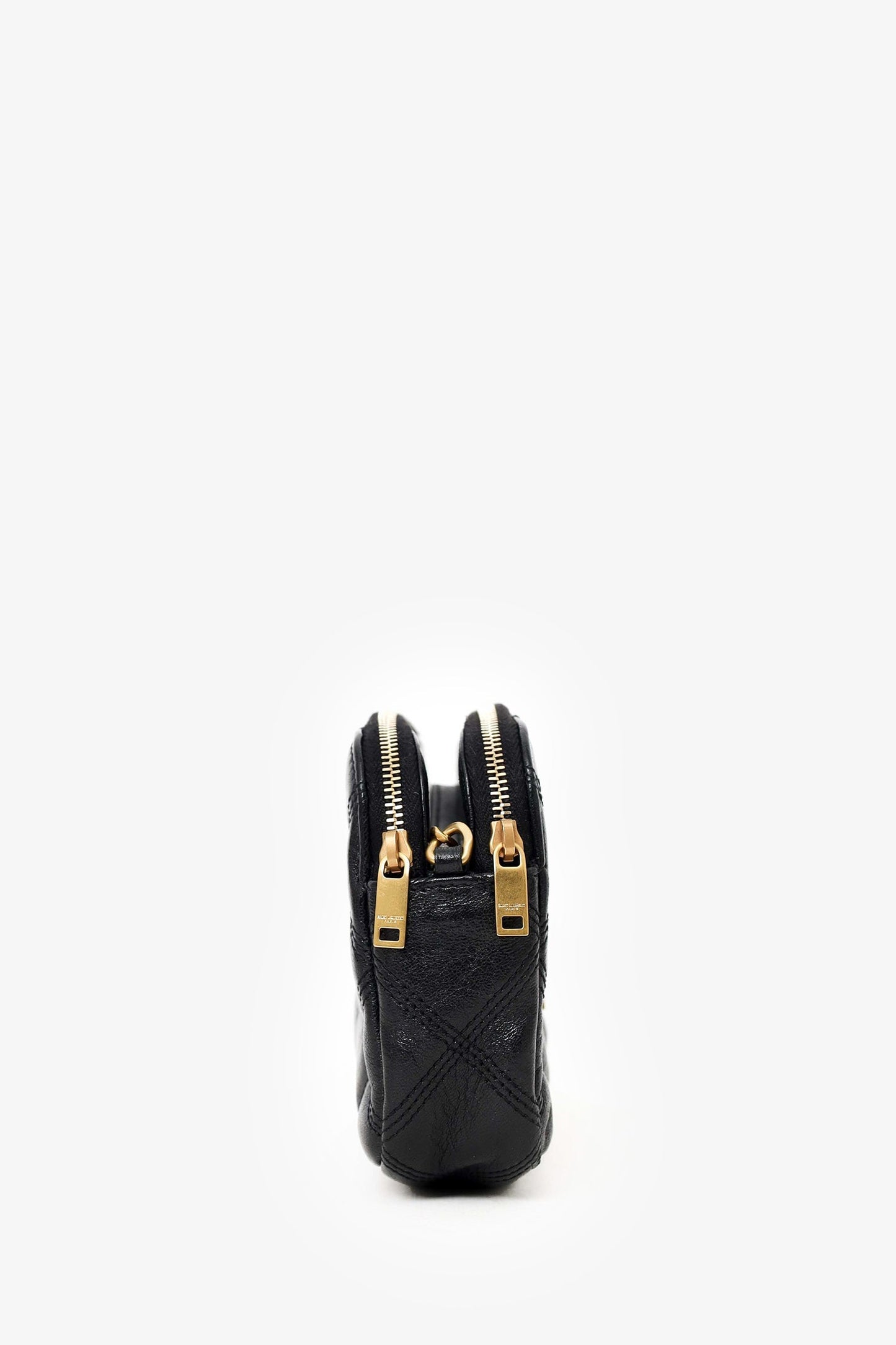 Saint Laurent Black Leather Becky Mini Camera Bag