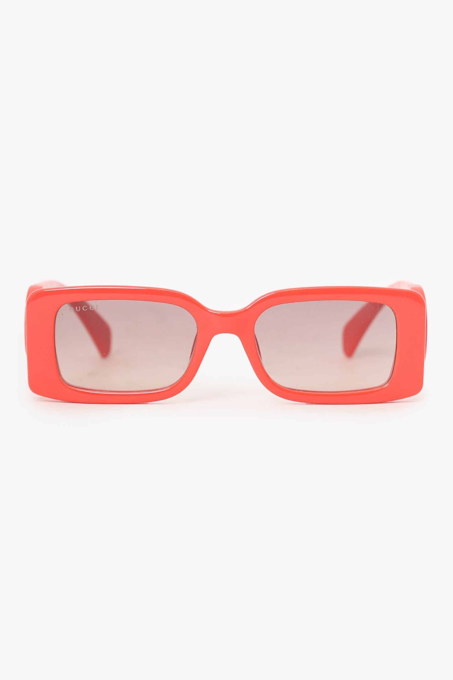 Gucci Orange Frame Interlocking G Logo Sunglasses