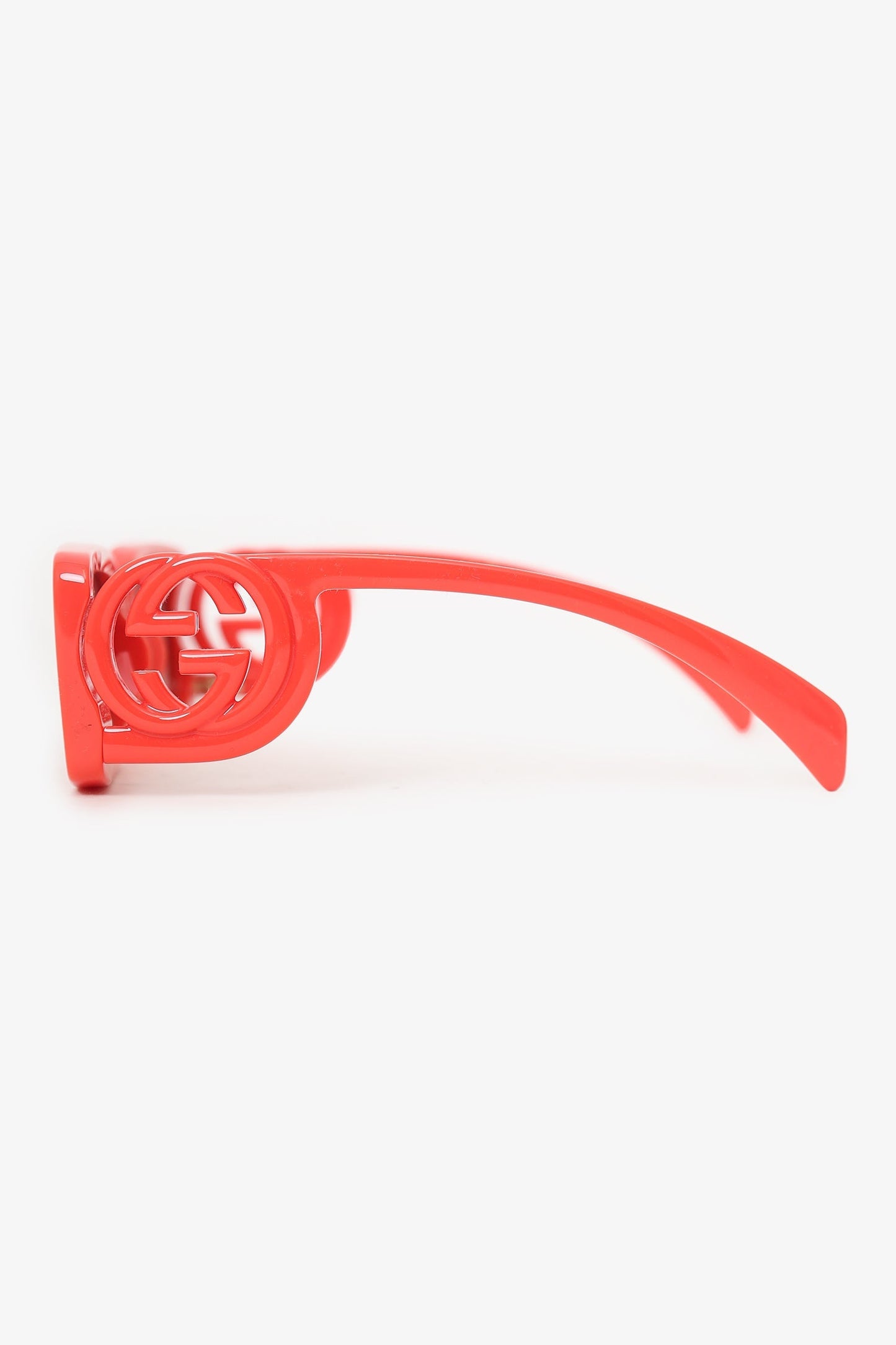 Gucci Orange Frame Interlocking G Logo Sunglasses