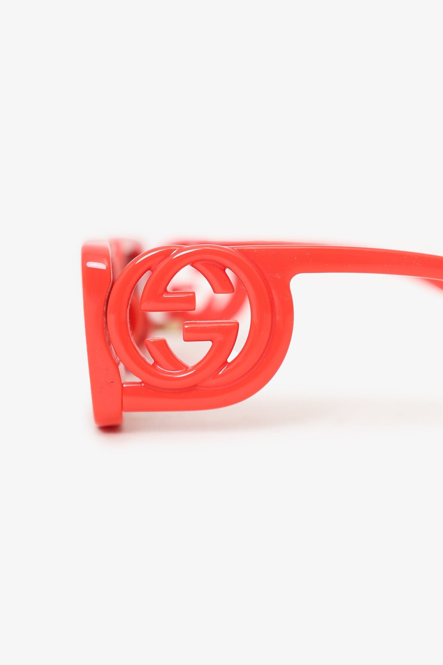 Gucci Orange Frame Interlocking G Logo Sunglasses