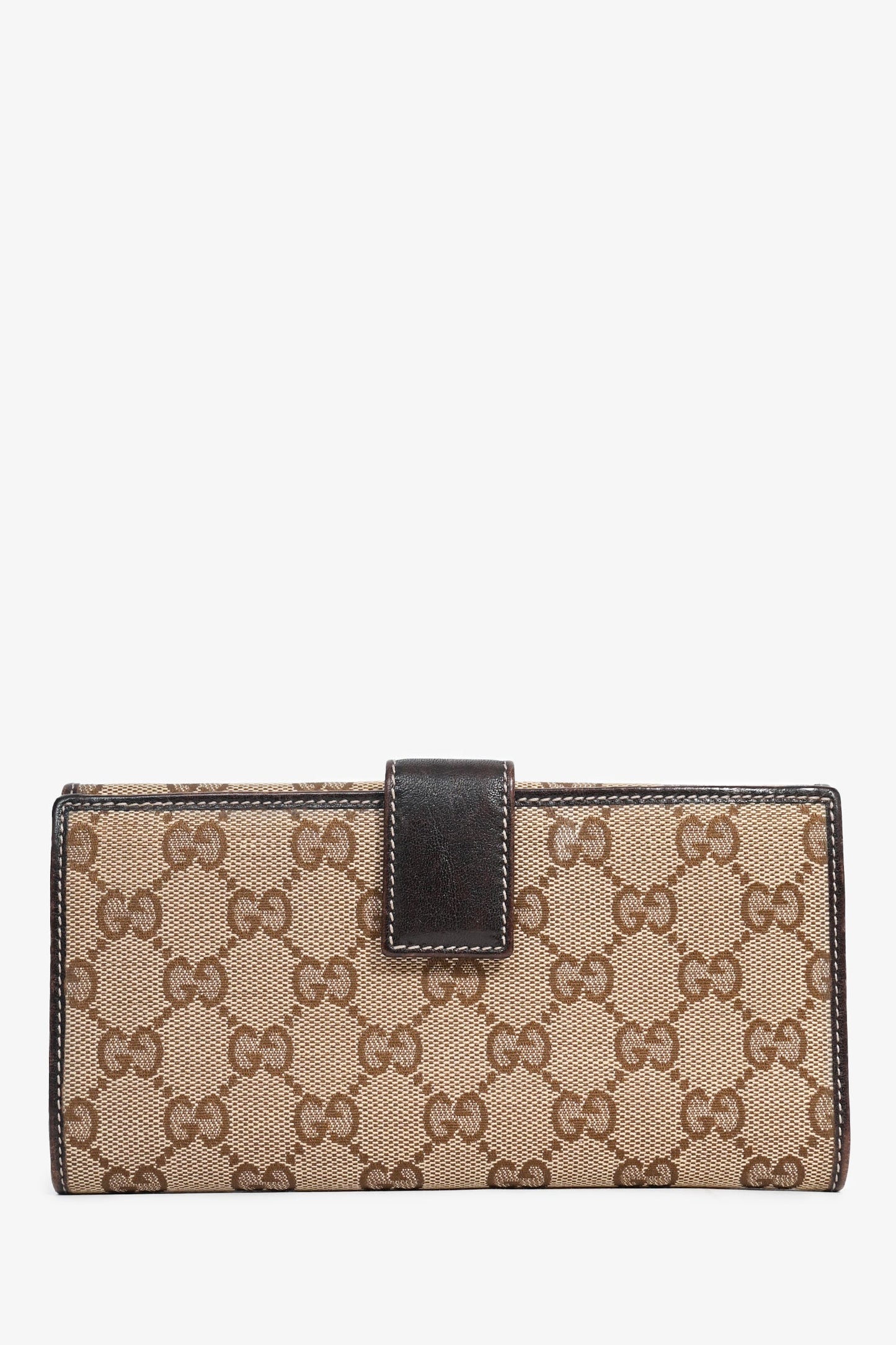 Gucci Vintage GG Monogram Horsebit Long Wallet