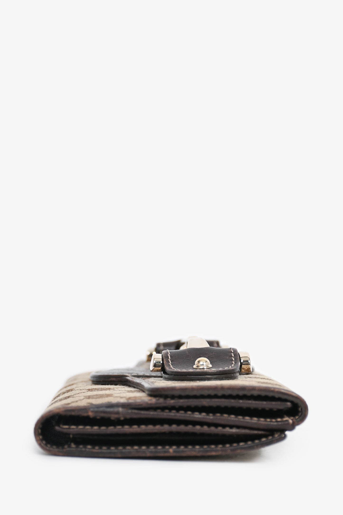 Gucci Vintage GG Monogram Horsebit Long Wallet