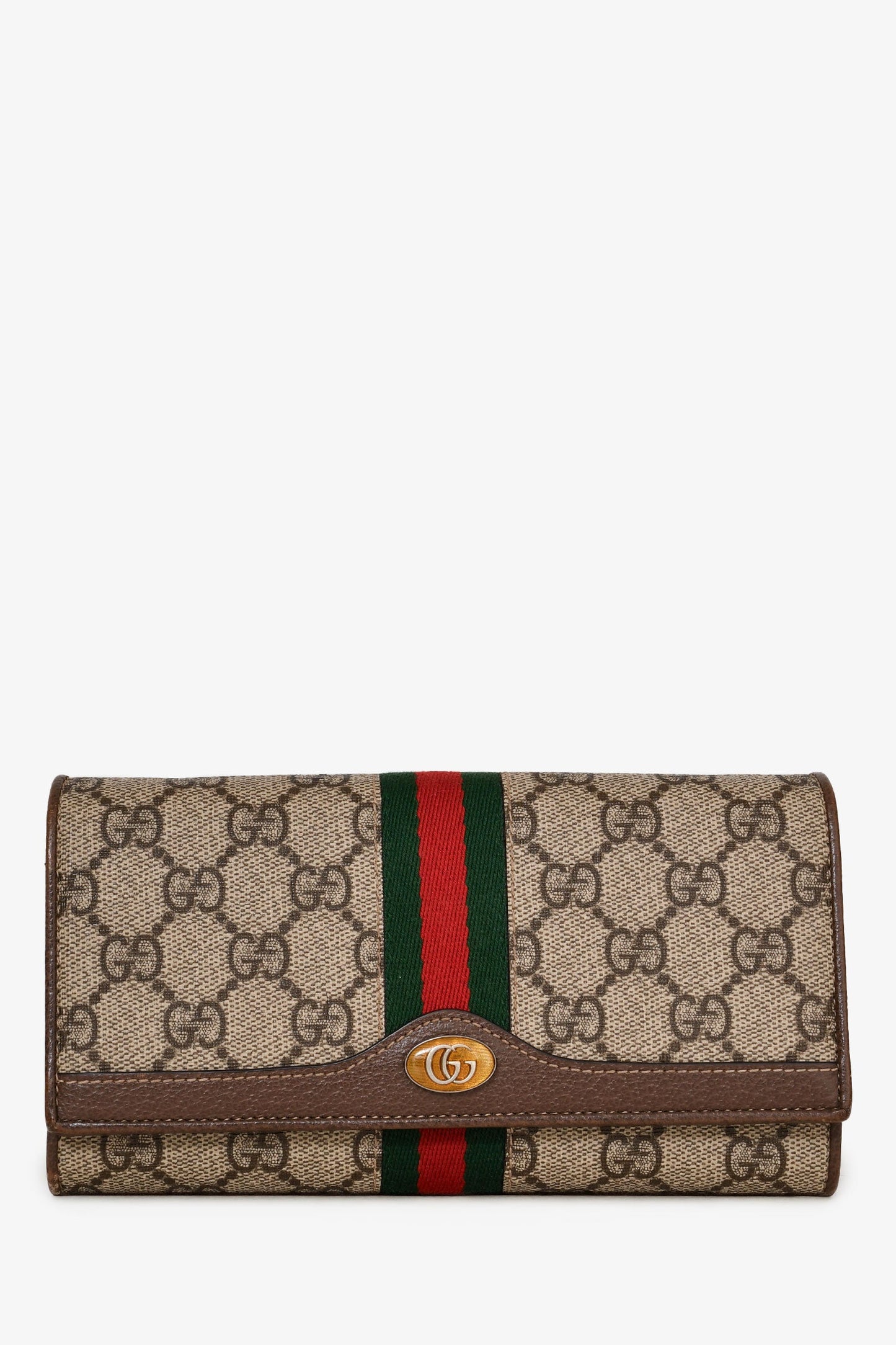 Gucci Monogram Ophidia Chain Wallet