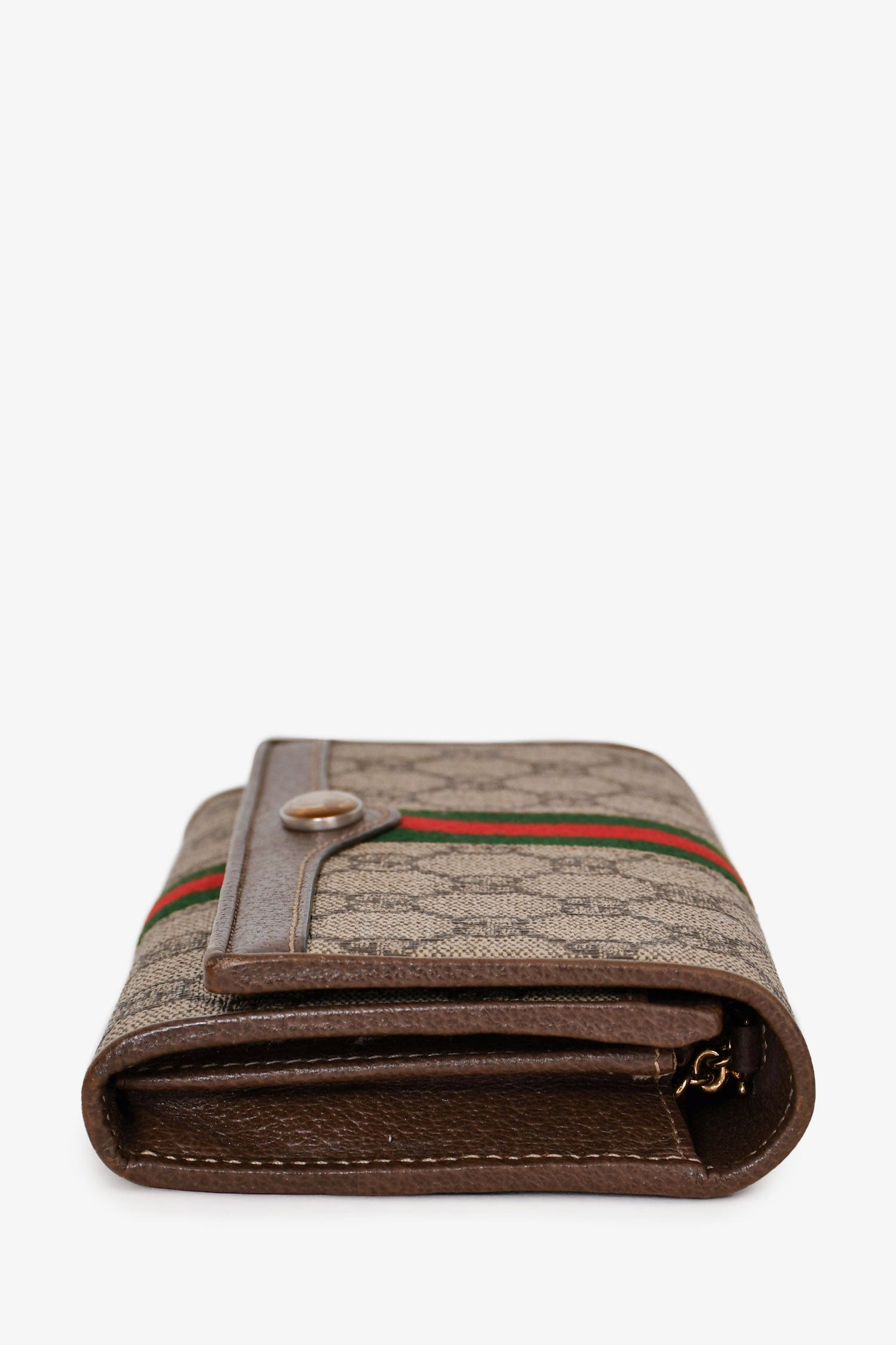Gucci Monogram Ophidia Chain Wallet