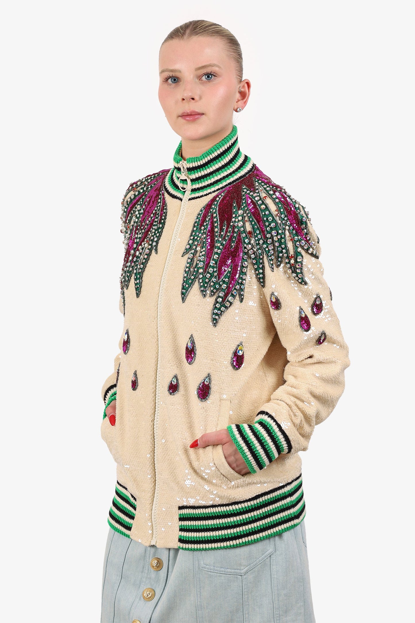 Gucci Runway Sequin Bomber Size M