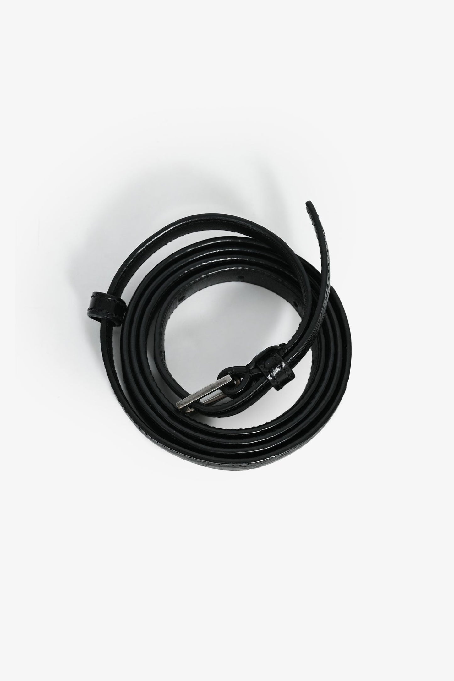 Saint Laurent 2018 Black Animal Embossed Small Kate Belt Bag