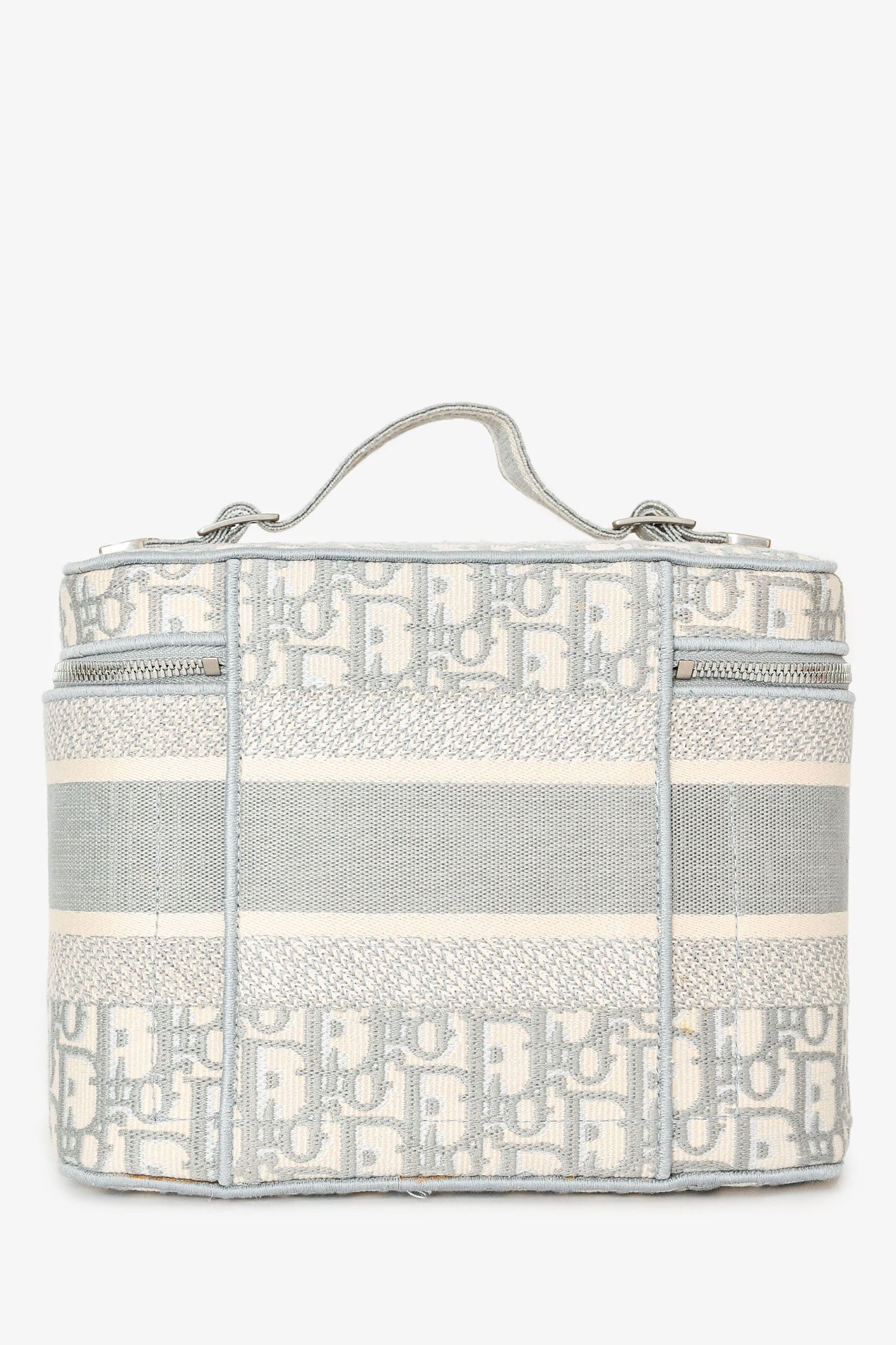 Christian Dior Grey Oblique Monogram Dior travel Vanity Case