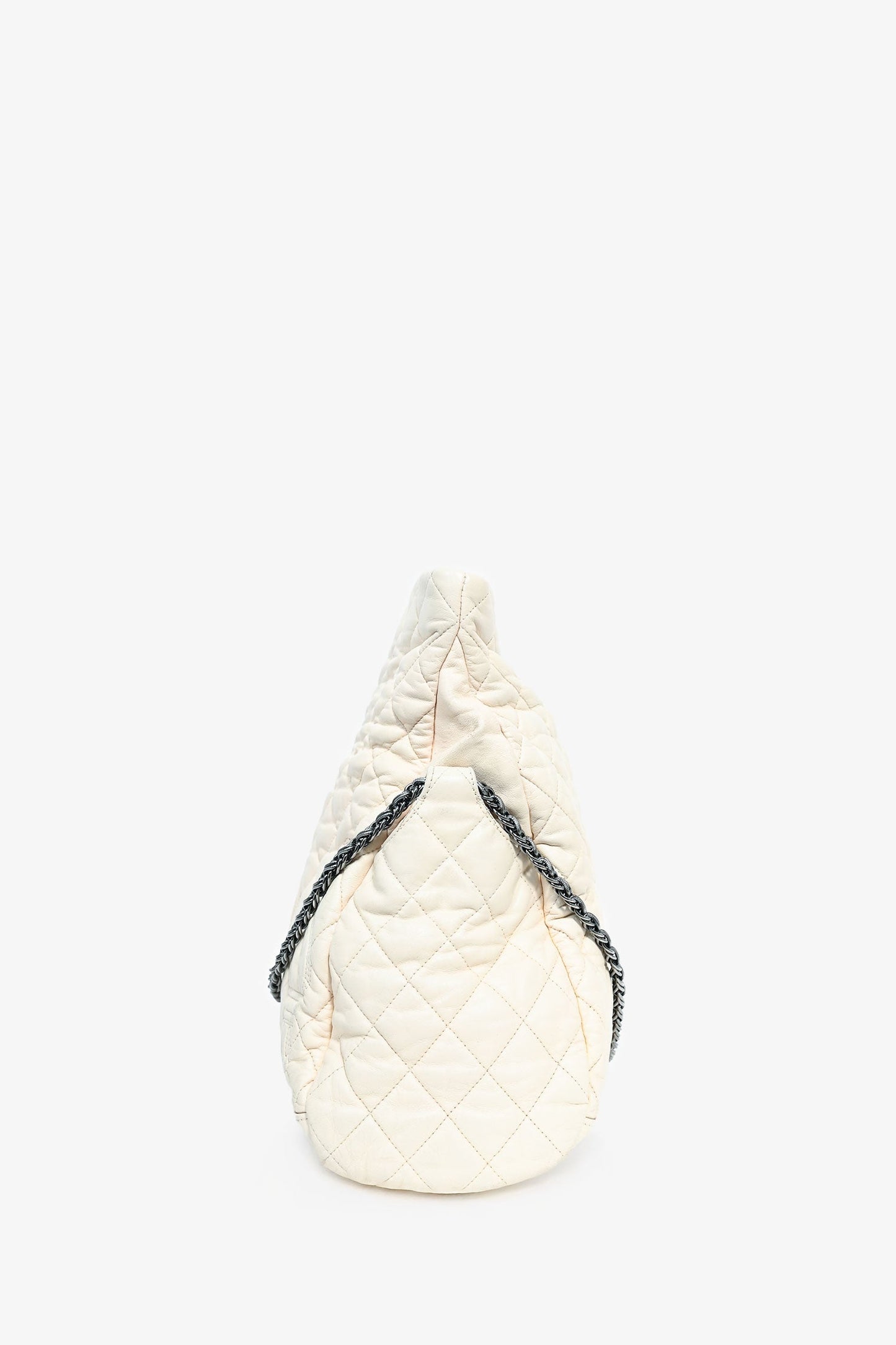 Chanel™ 2008-09 White Lambskin Quilted Paris-Moscou Red Square Kremlin Tote