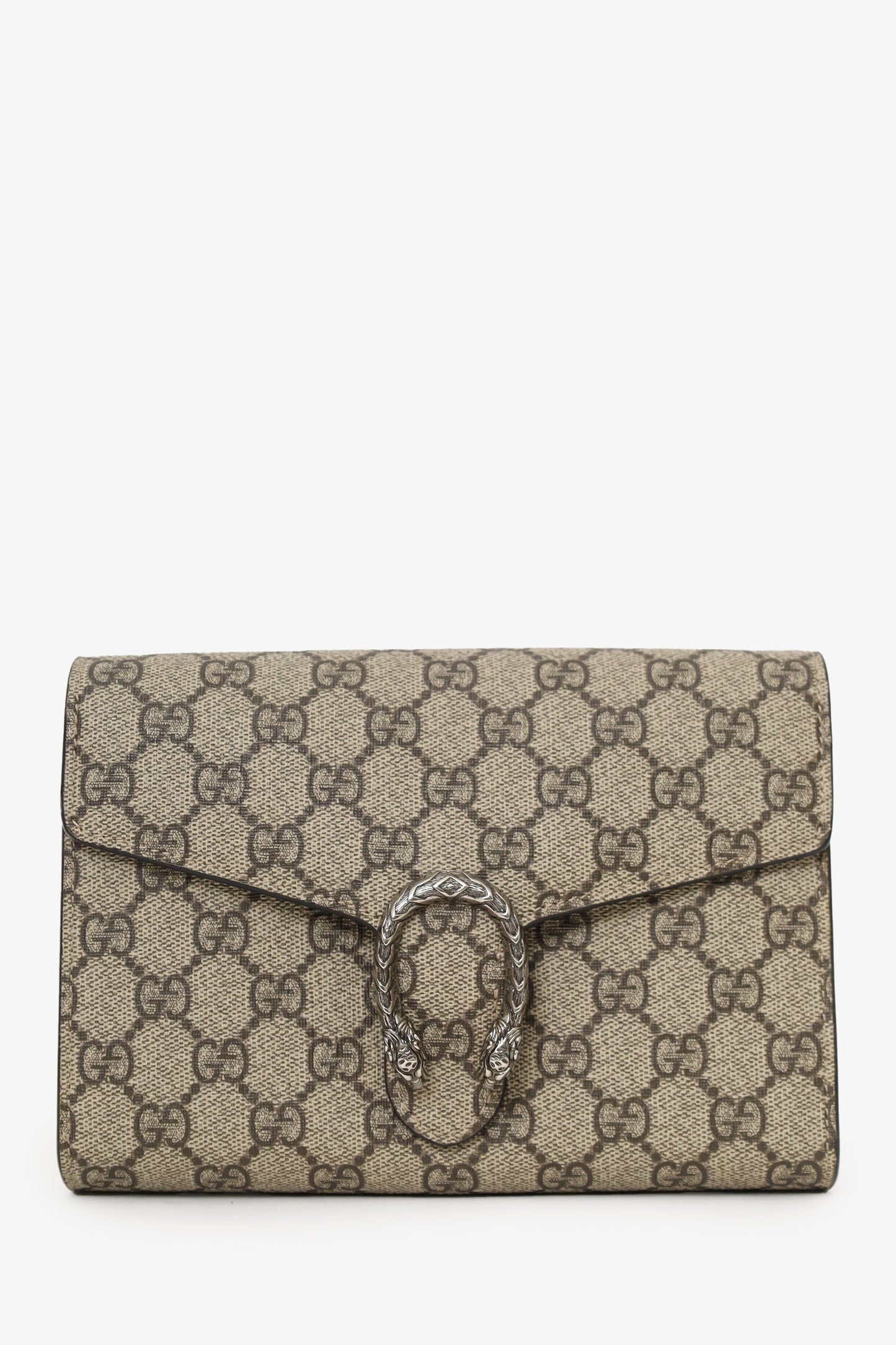 Gucci Beige Canvas Dionysus Wallet on Chain