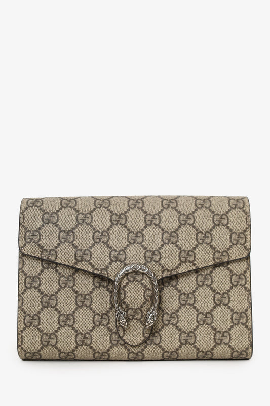 Gucci Beige Canvas Dionysus Wallet on Chain