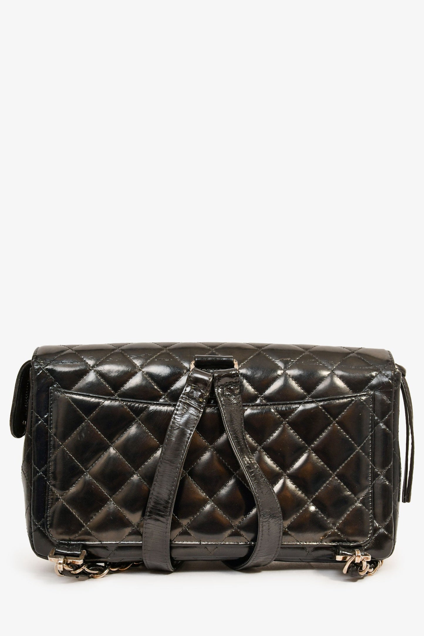 Chanel™ 1996-7 Black Quilted Leather Flap Zip Backpack (Refurbished)