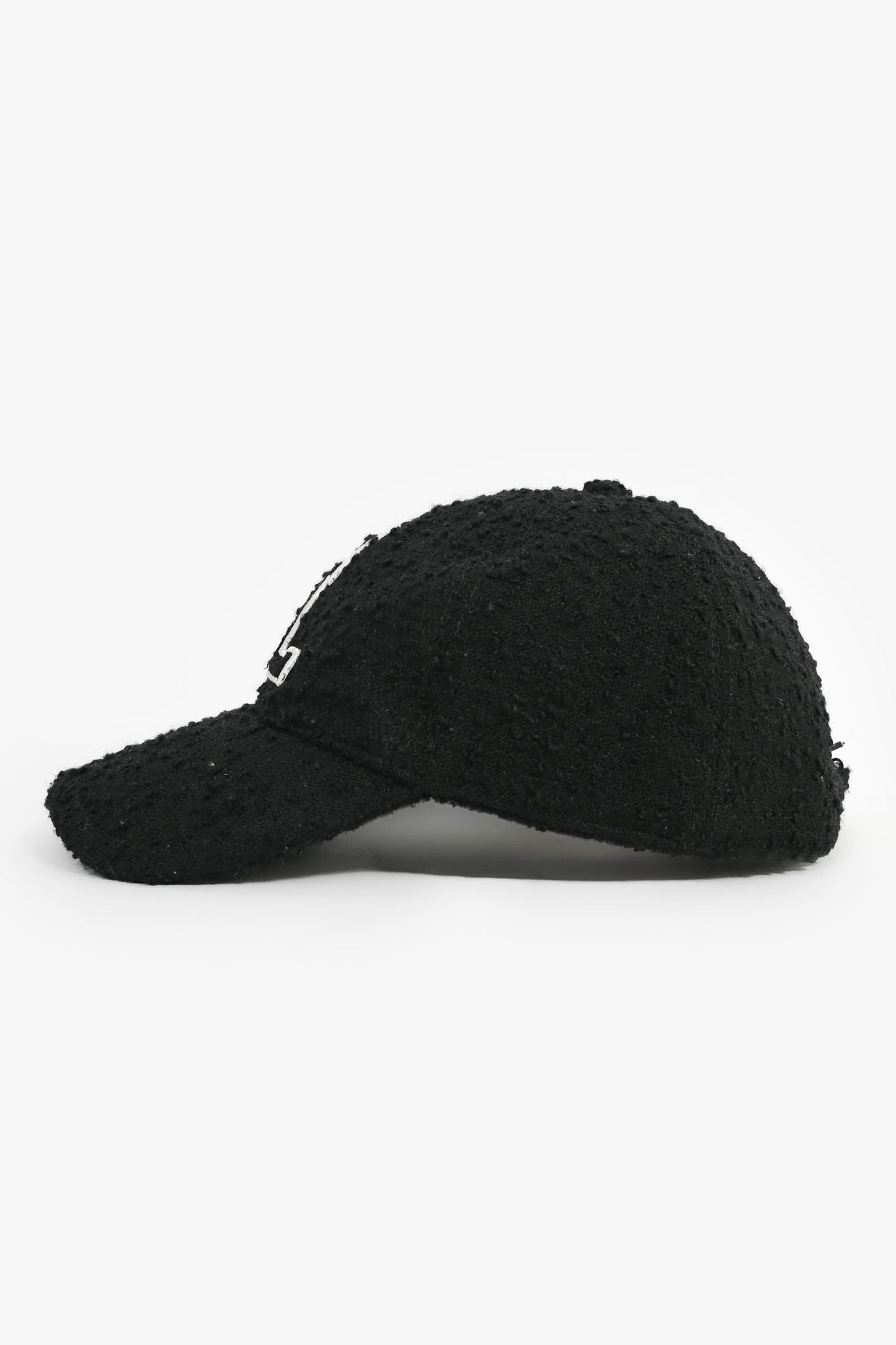 Saint Laurent Black Tweed "SL" Baseball Hat Size 57
