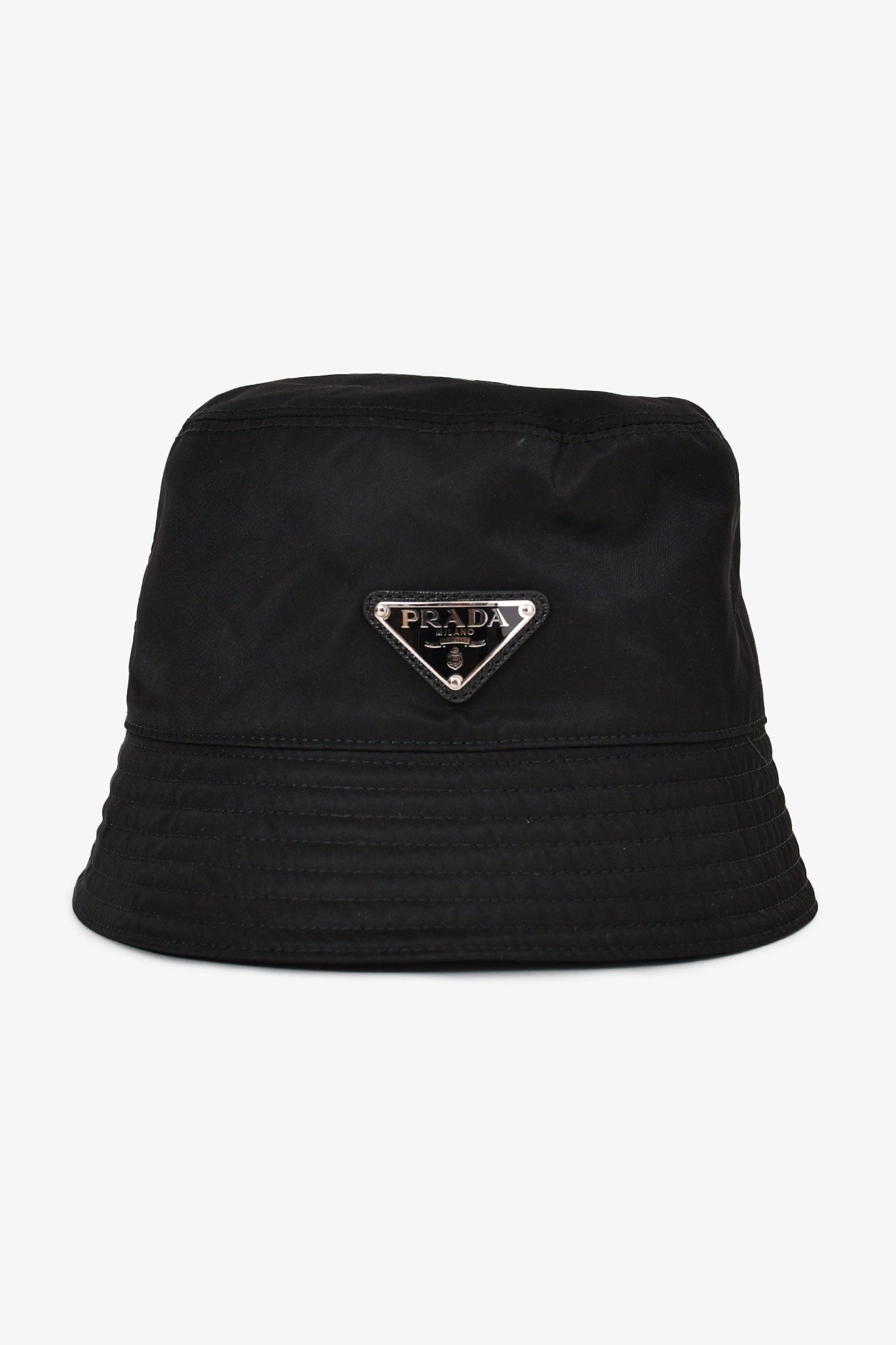 Prada Black Re-Nylon Bucket Hat Size S