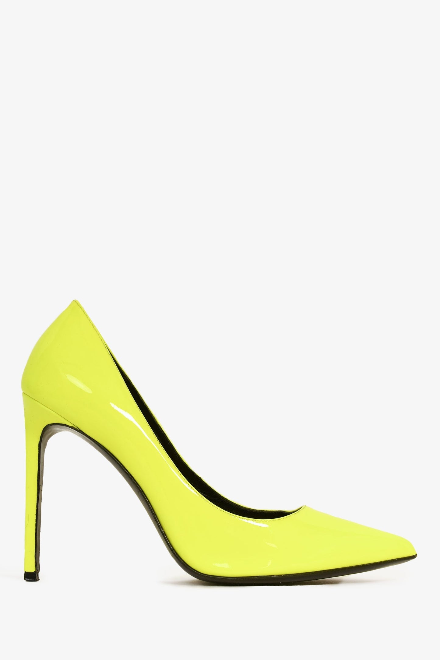 Saint Laurent Neon Yellow Pointed Pumps Size 40