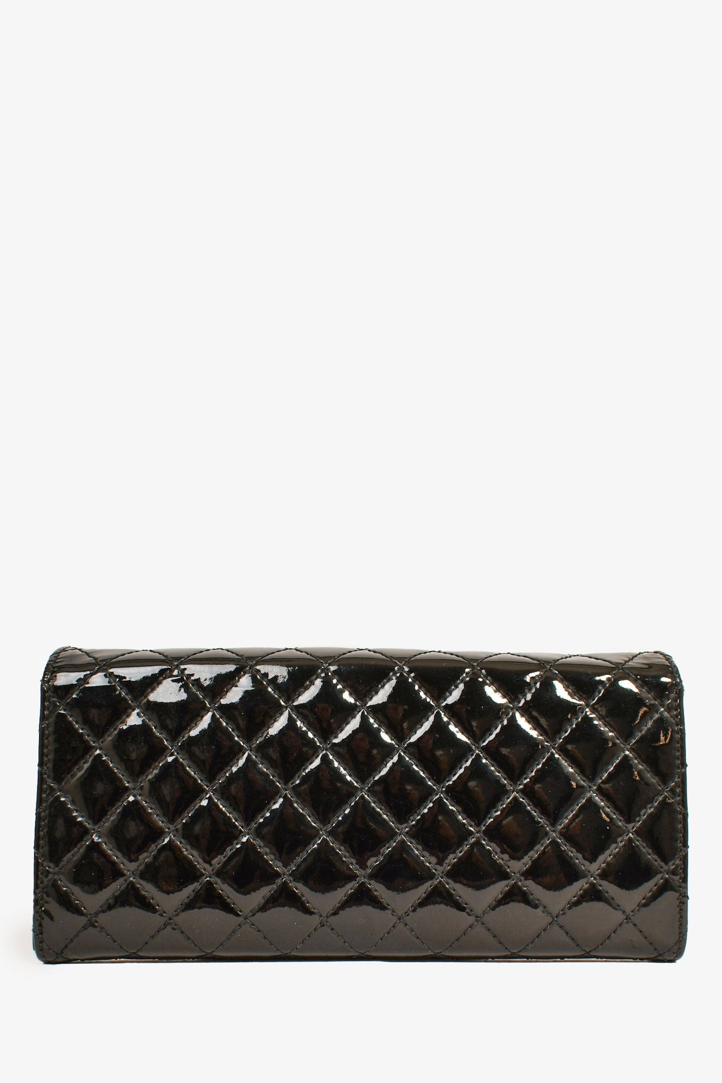 Chanel™ 2011 Black Patent Wallet on Chain