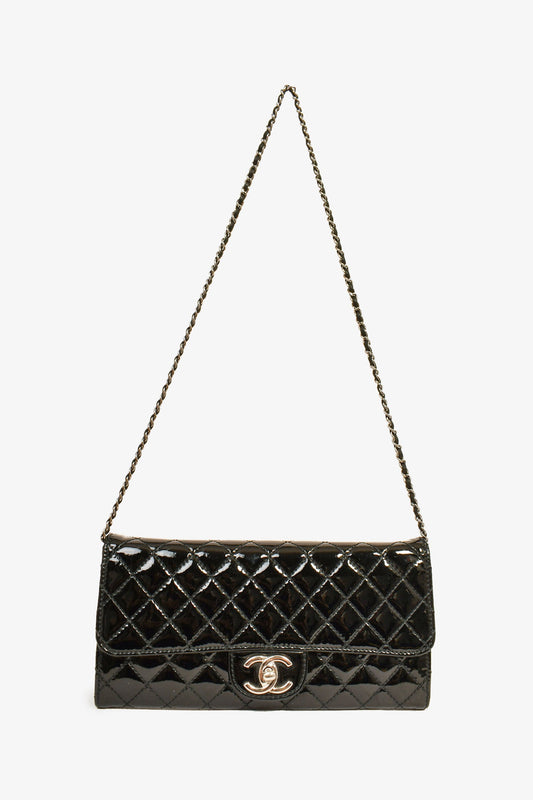 Chanel™ 2011 Black Patent Wallet on Chain