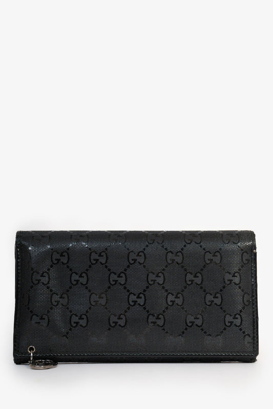 Gucci Black GG Supreme Long Wallet