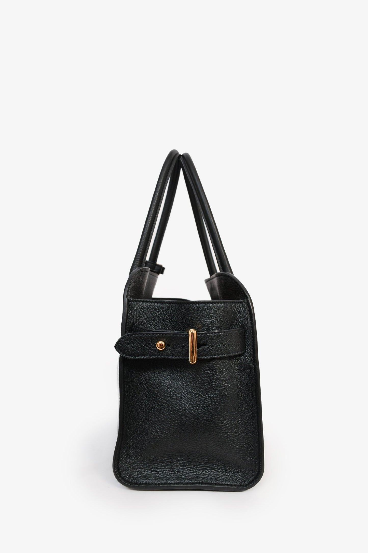 Prada Black Leather Medium Tote Bag