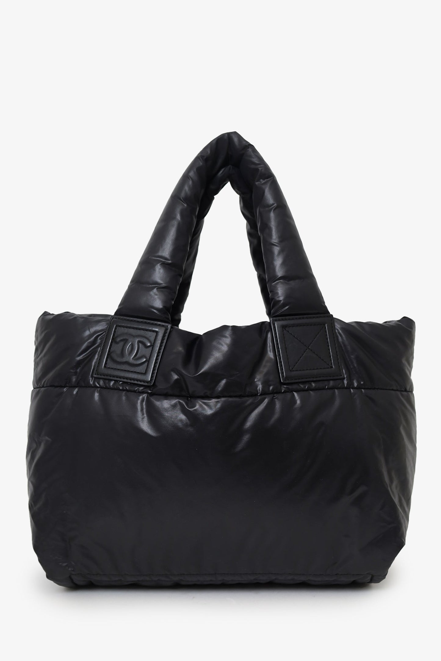 Chanel™ 2009-10 Black Nylon Coco Cocoon Small Tote Bag