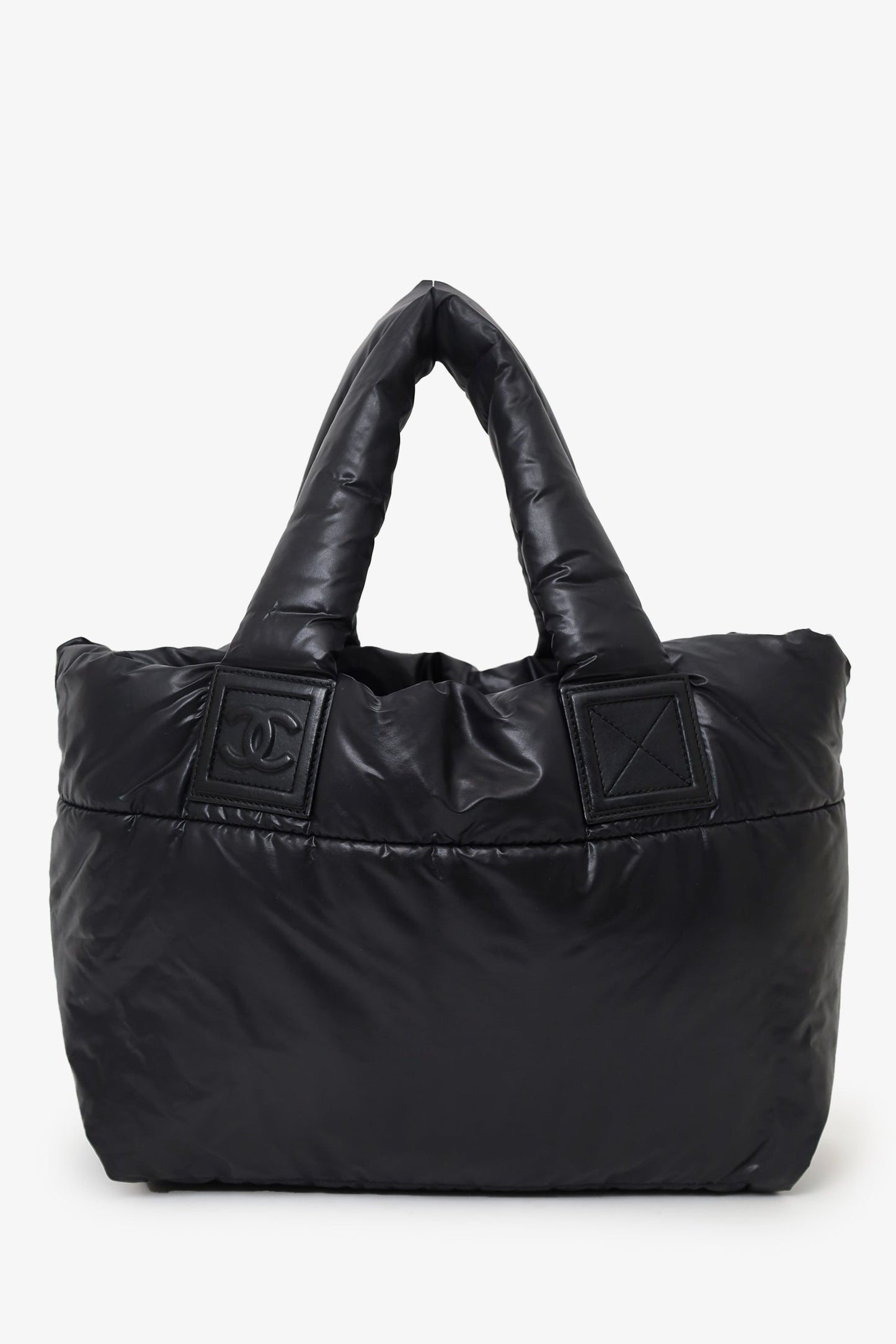 Chanel™ 2009-10 Black Nylon Coco Cocoon Small Tote Bag