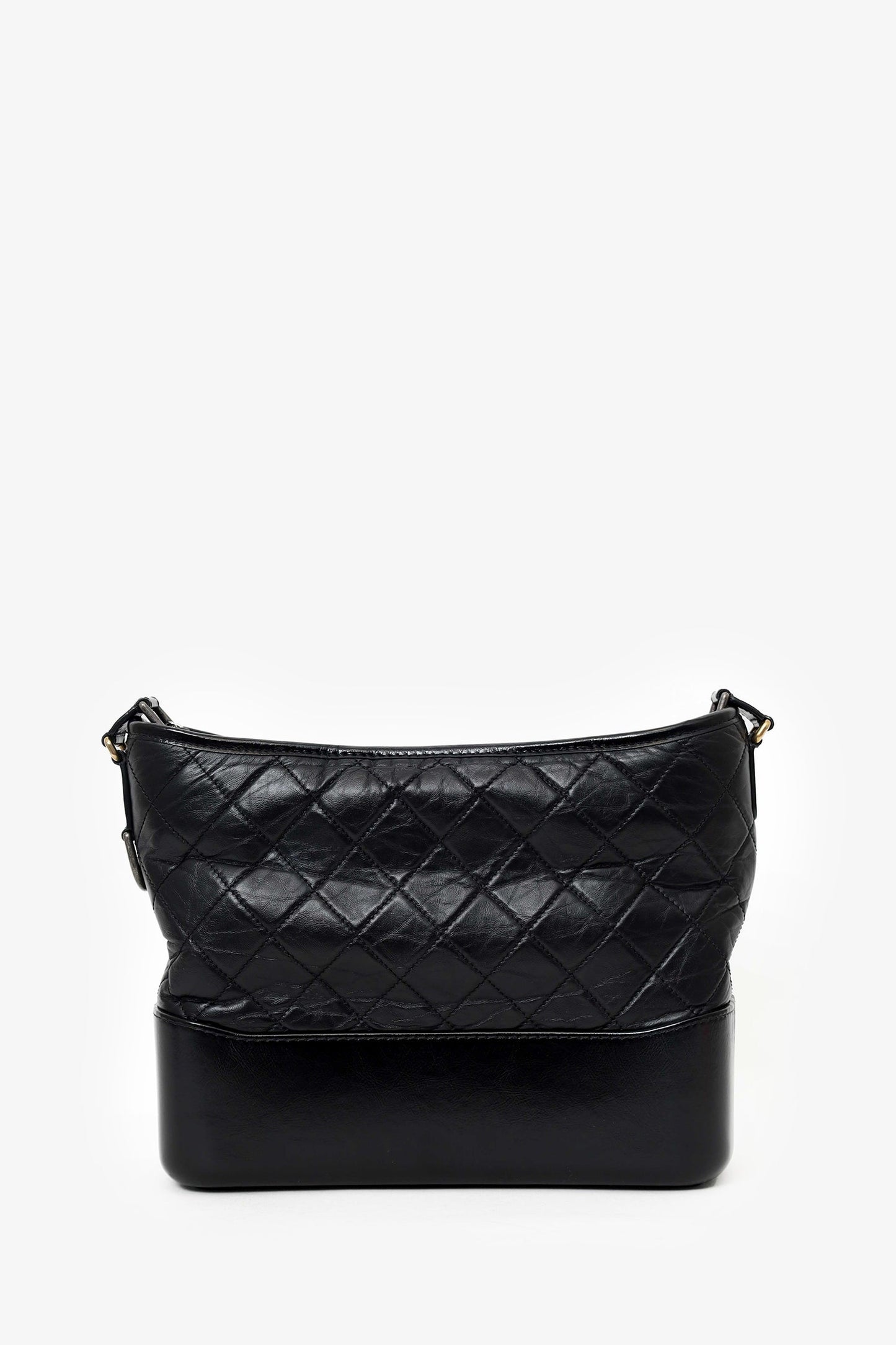 Chanel™ 2018 Black Leather Quilted Medium Gabrielle Crossbody Bag