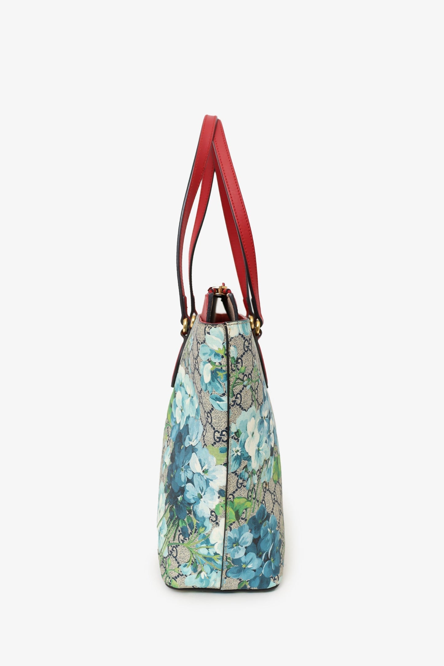 Gucci GG Supreme Monogram Blooms Medium Zip Tote