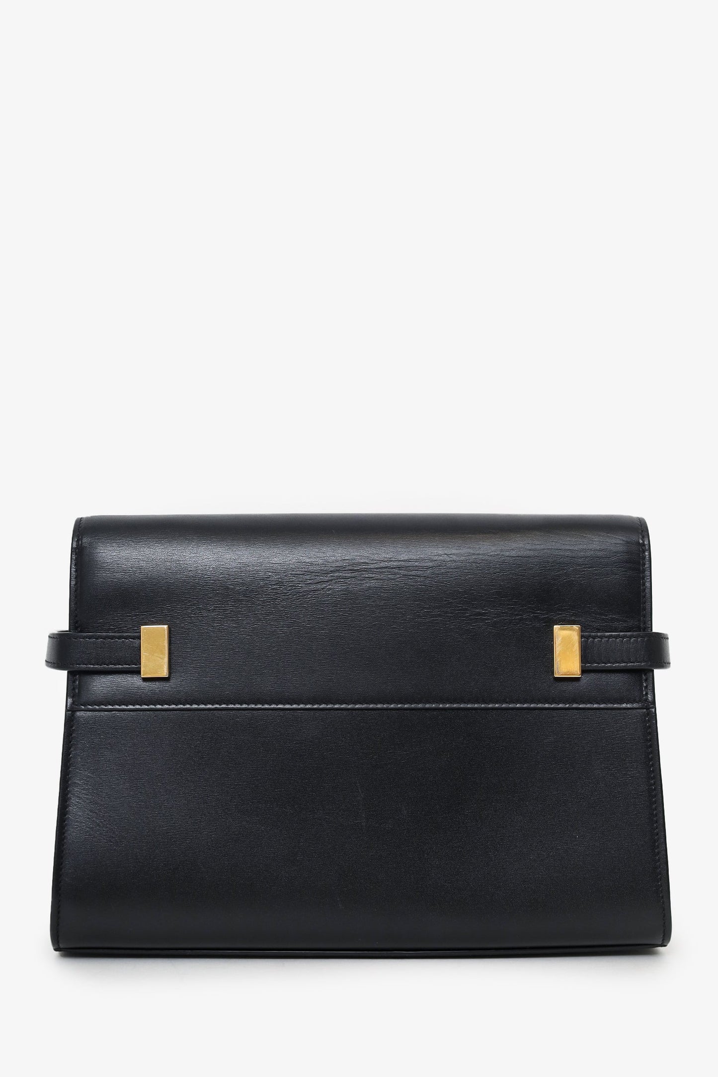 Saint Laurent Black Leather Small Manhattan Bag