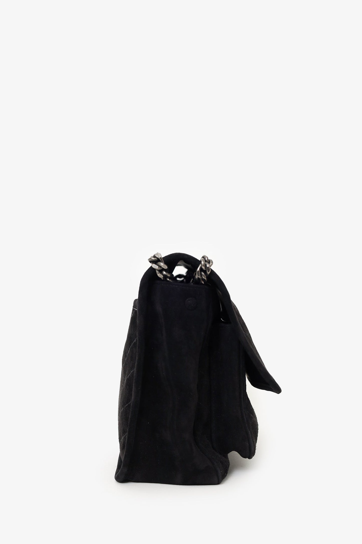 Saint Laurent Black Suede Medium Niki Shoulder Bag