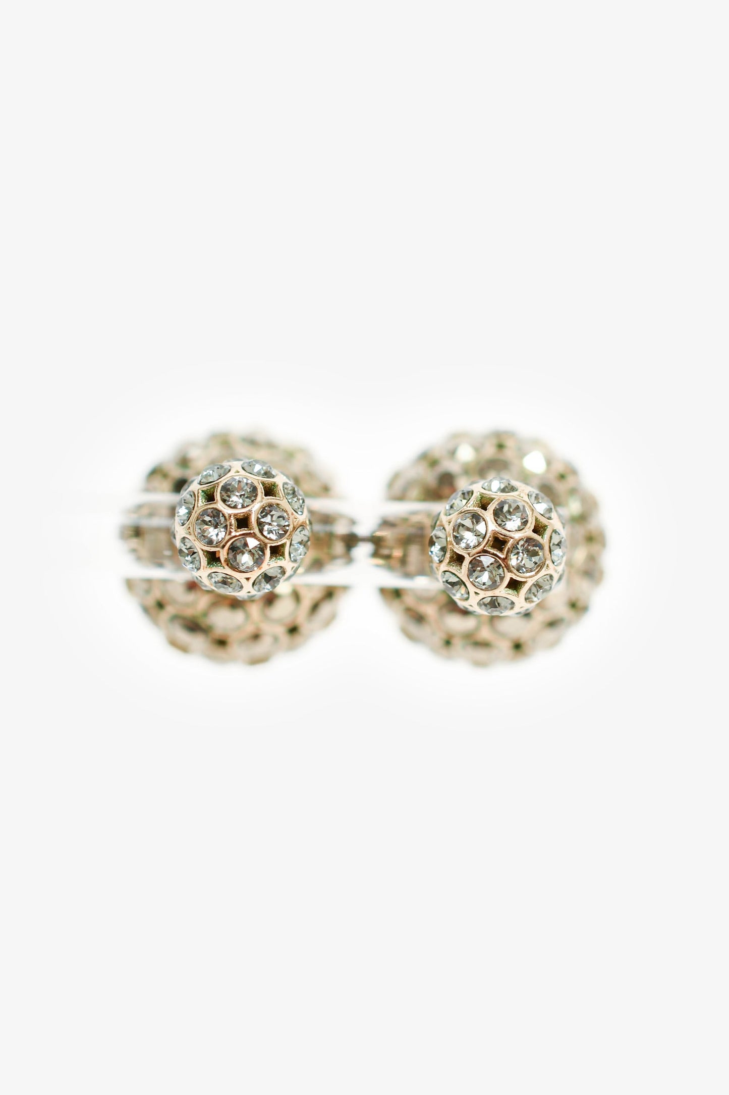 Christian Dior Gunmetal/Multicolour Stone Embellished Tribale Earrings