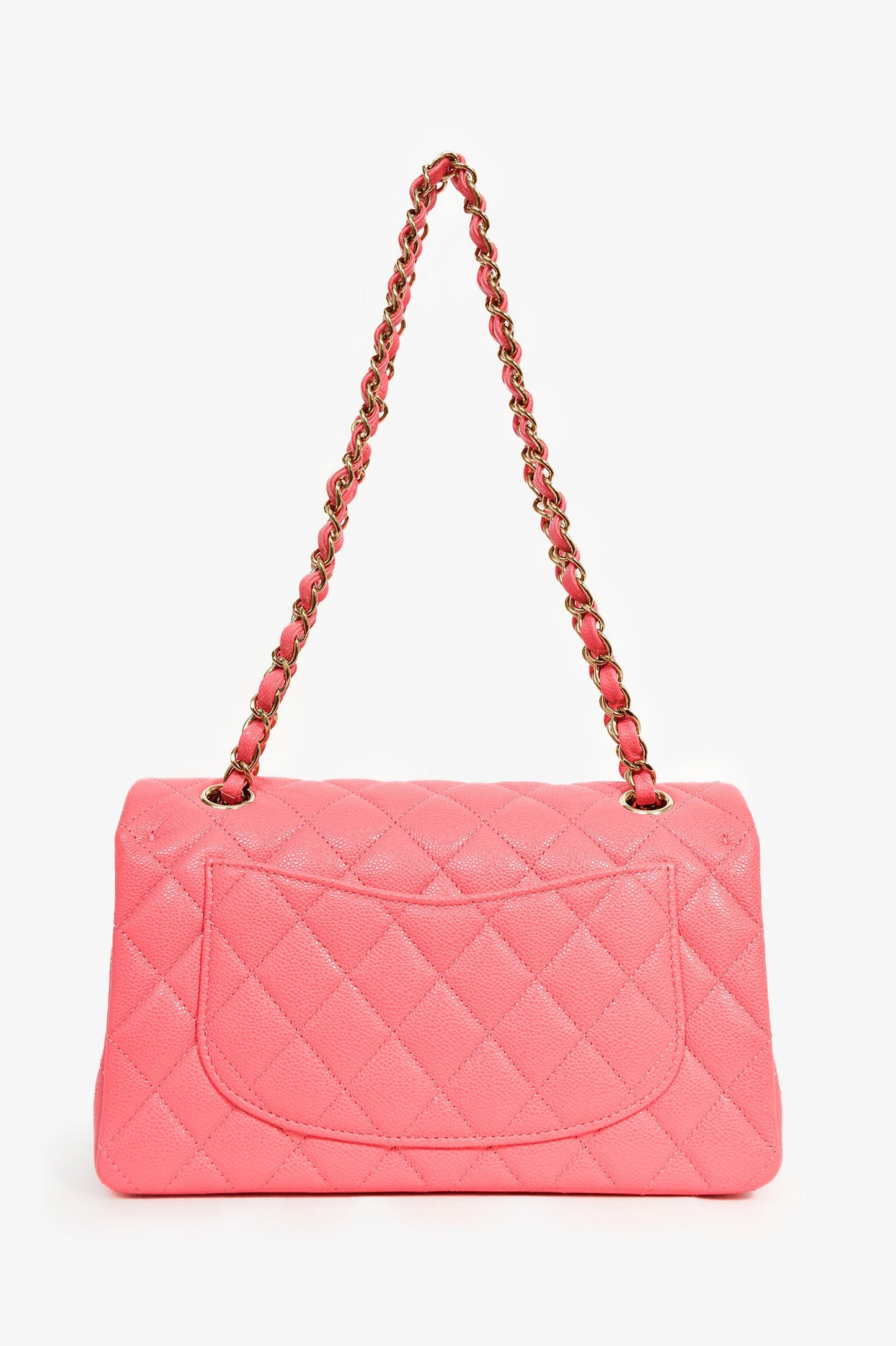 Chanel™ 2025 Hot Pink Caviar Small Double Flap Shoulder Bag