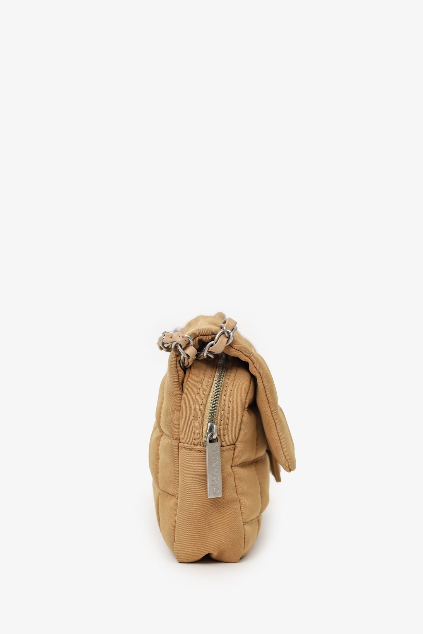 Chanel™ Brown Chocolate Bar Turn Lock Shoulder Bag