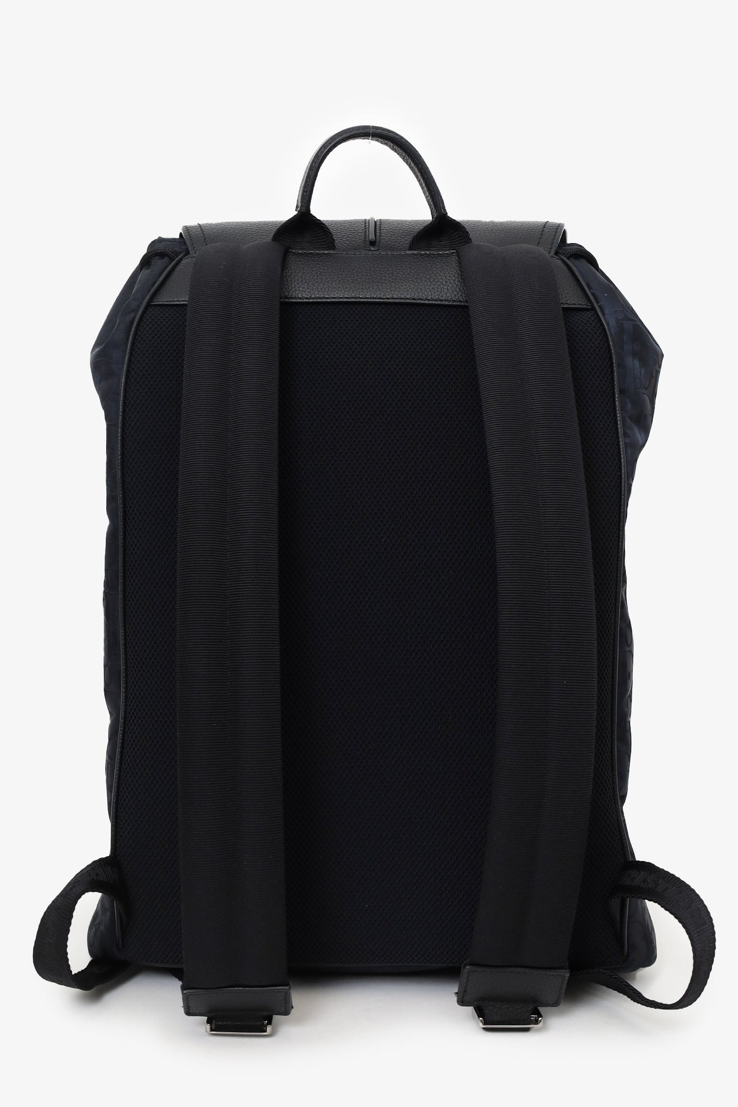 Christian Dior 2022 Navy/Black Leather/Nylon Motion Oblique Backpack