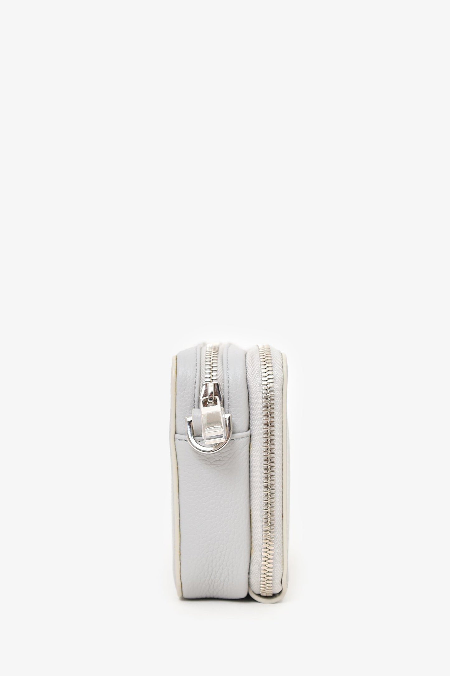Christian Dior  X Air Jordan 2020 Grey Grained Calfskin Wings Crossbody Mens