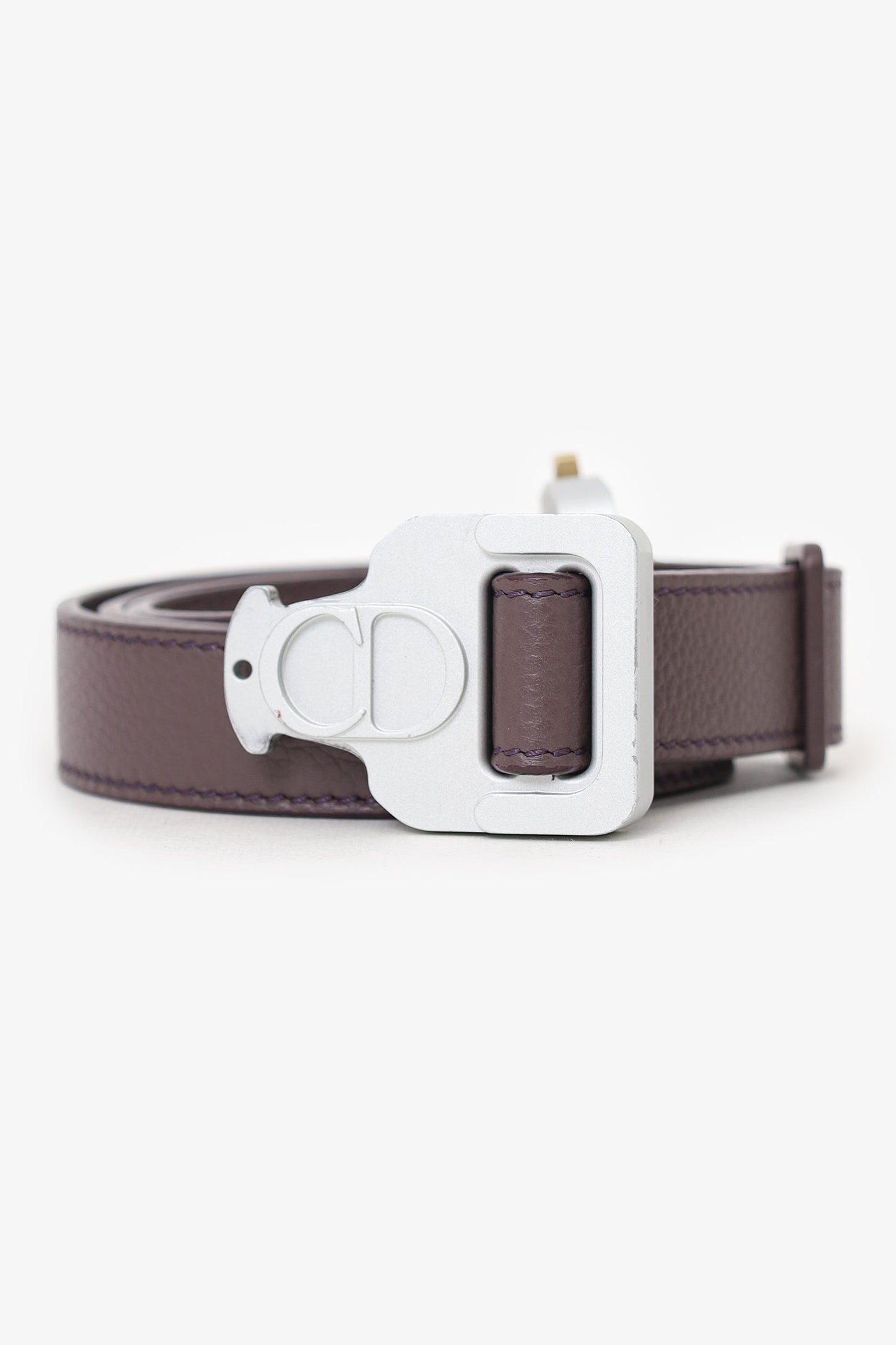 Christian Dior x Alyx Sparrow Calfskin CD 25mm Buckle Belt Size 85