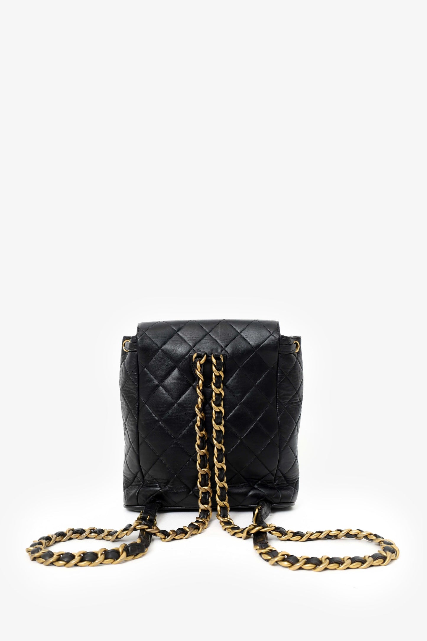 Chanel™ 1994-96 Black Leather Quilted Mini Duma Backpack