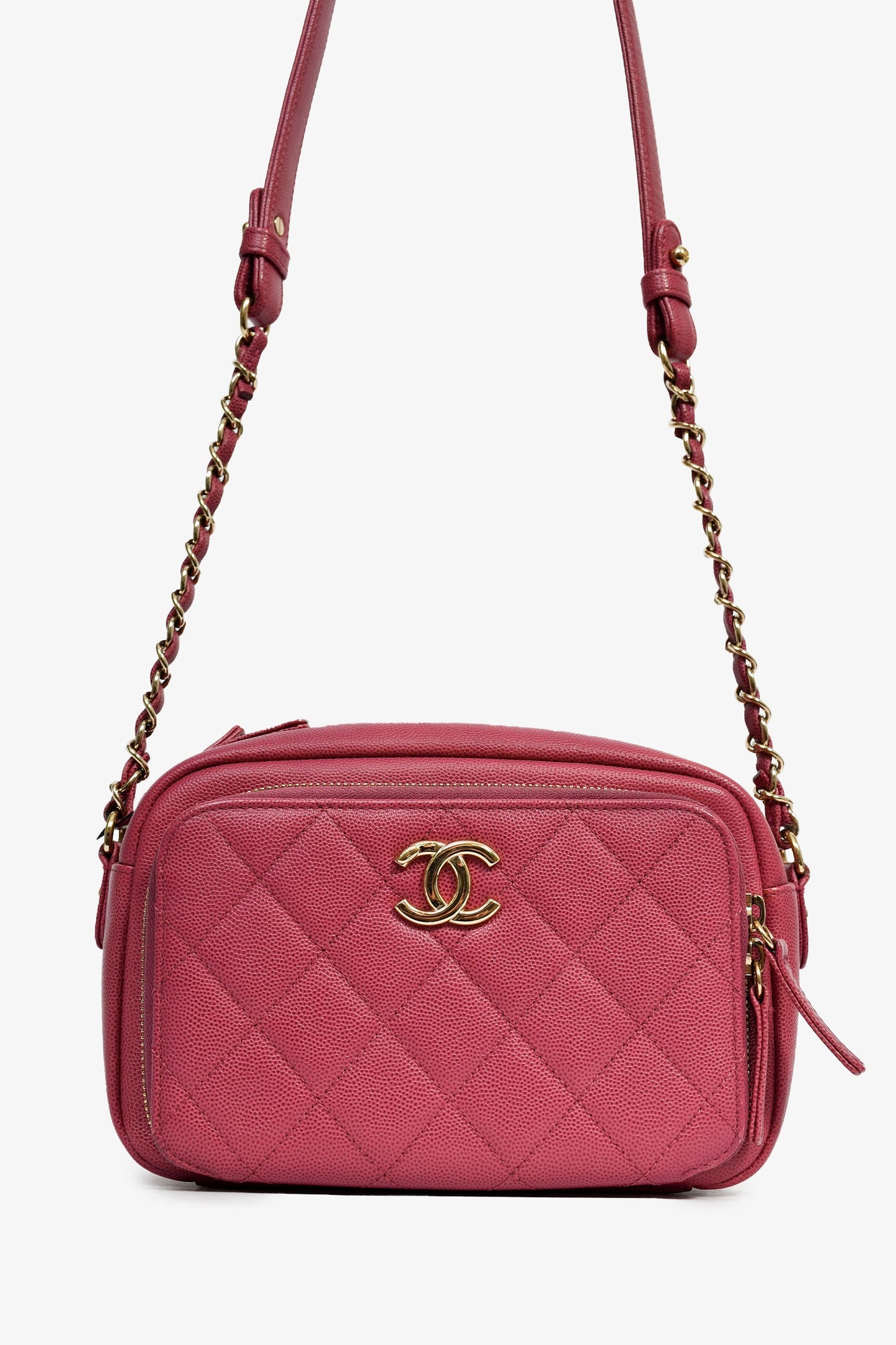 Chanel™ 2016 Pink Caviar Business Afinity Camera Crossbody